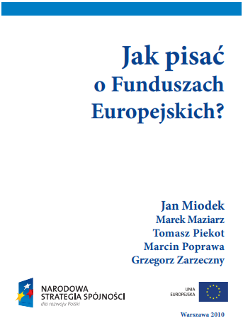 Miniatura strony tytułowej publikacji Jak pisać o Funduszach Europejskich