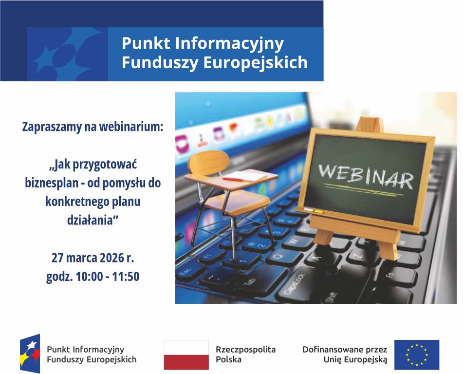 zdjęcie przedstawia klawiaturę komputera i napis \"webinar\"
