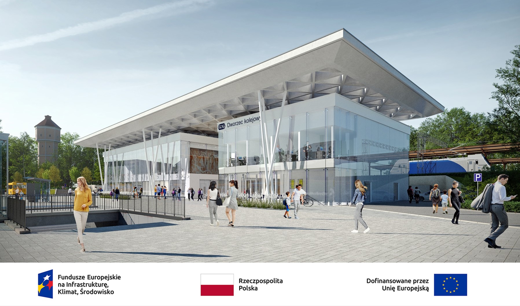 Dworzec w Koszalinie - wizualizacja