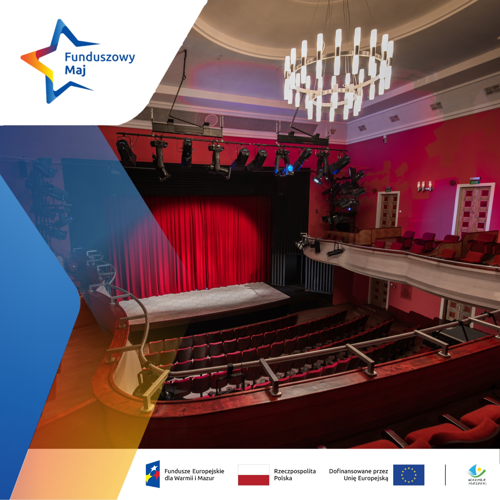 widok na scenę główną teatru