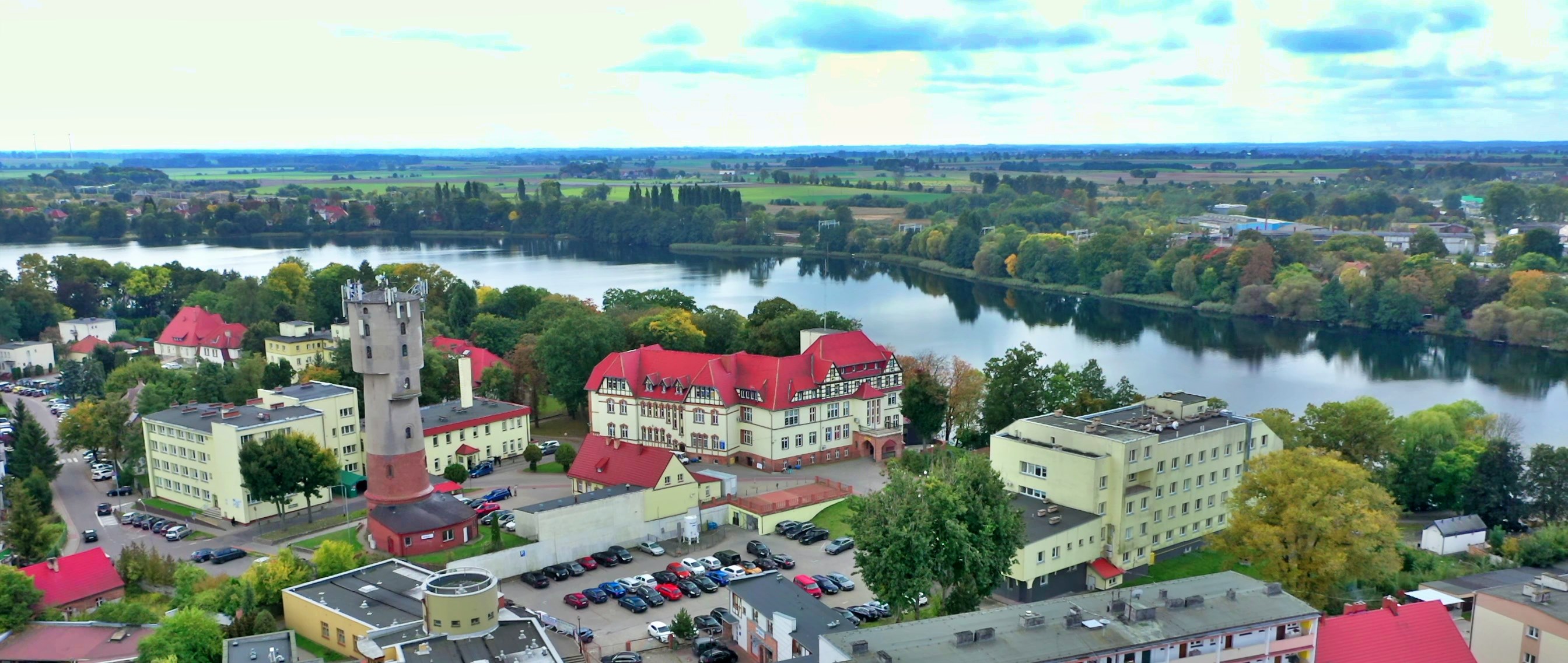 Zakład Opieki Zdrowotnej w Choszcznie z lotu ptaka