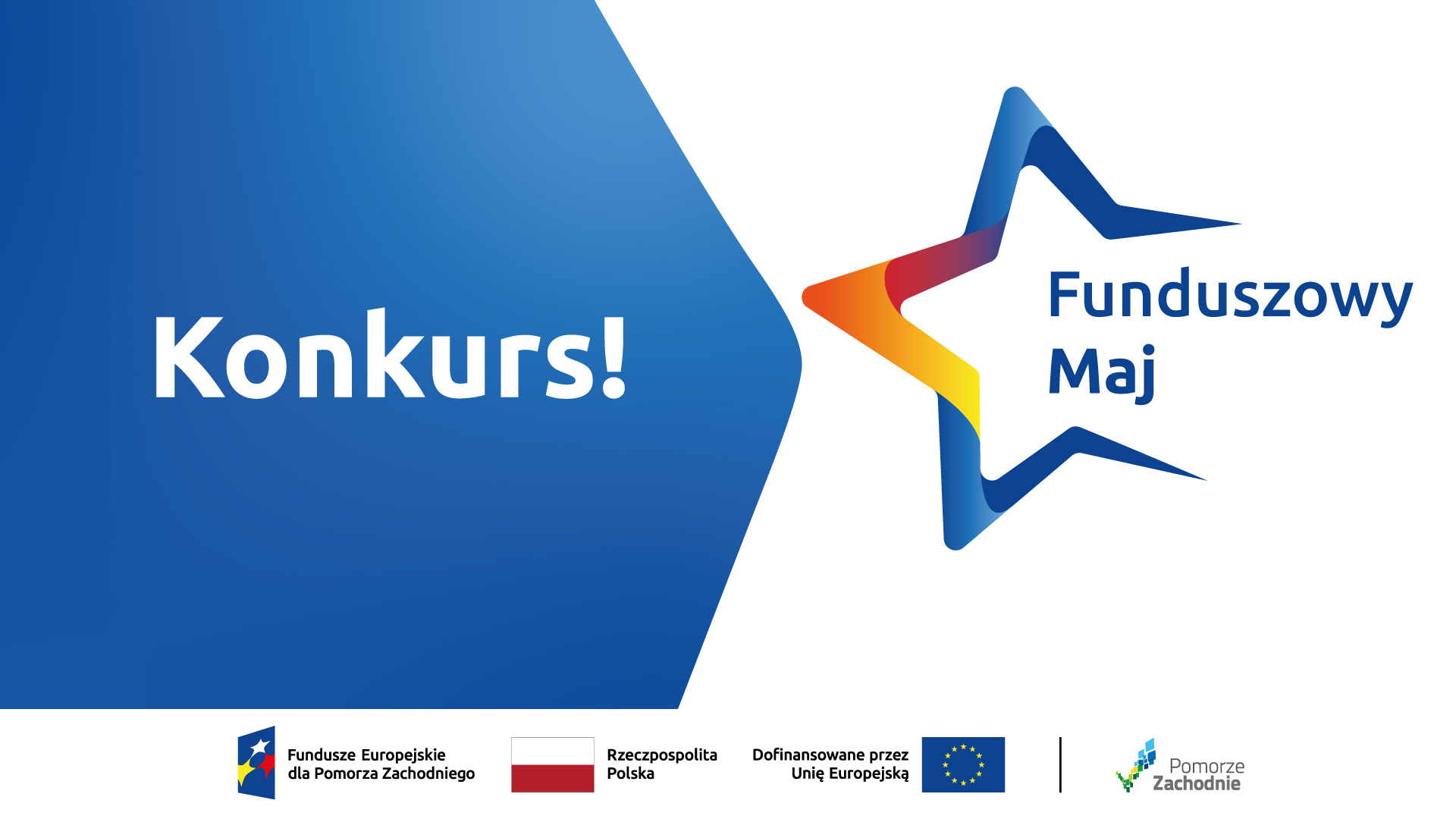 Grafika z logo akcji Funduszowy Maj i napisem konkurs