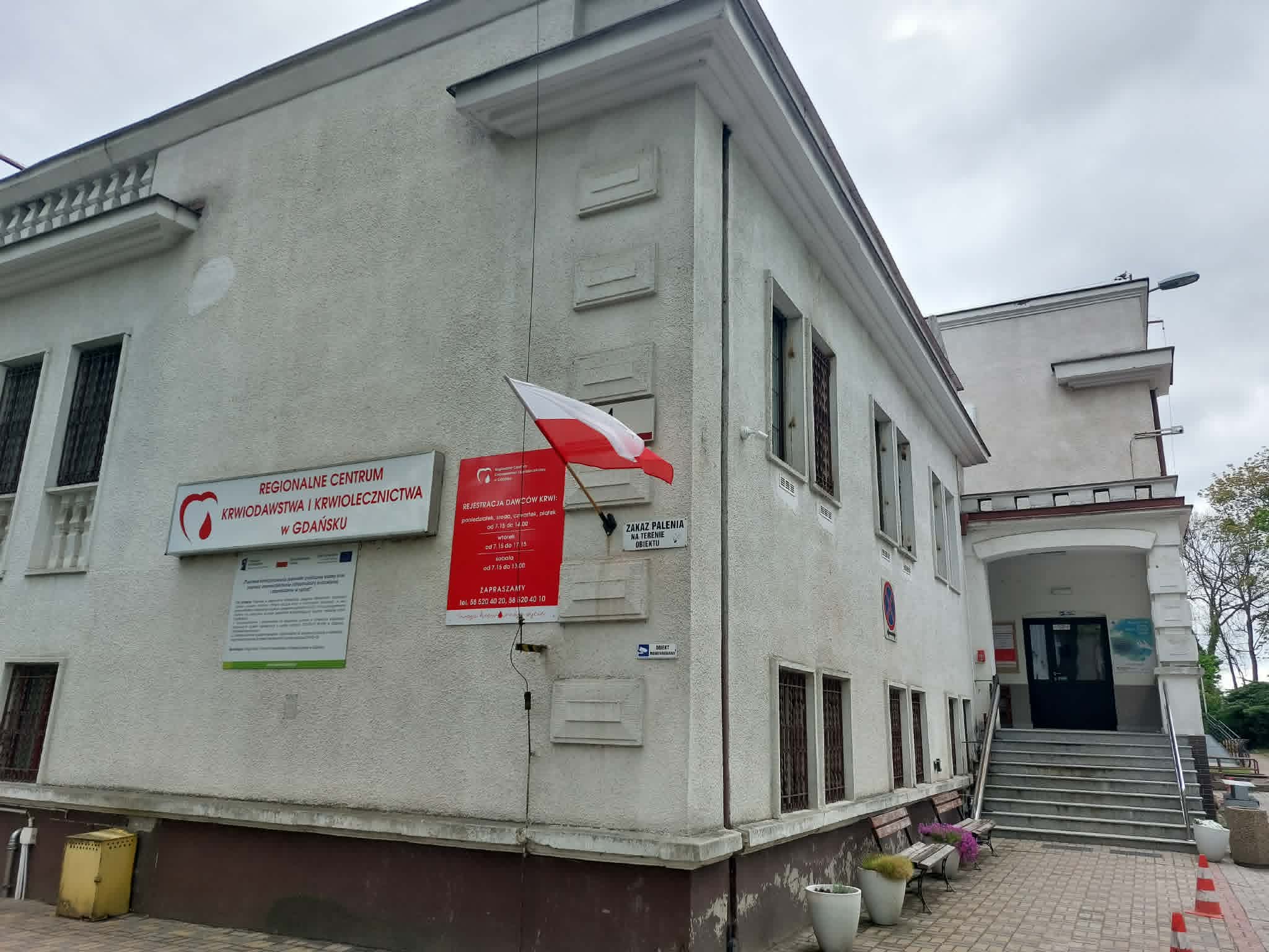 zdjęcie budynku Krwiodawstwa w Gdańsku 
