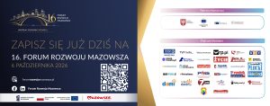 Paner promocyjny 16. Forum Rozwoju Mazowsza