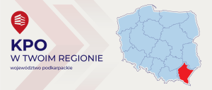 Mapa Polski z zaznaczonym województwem podkarpackim